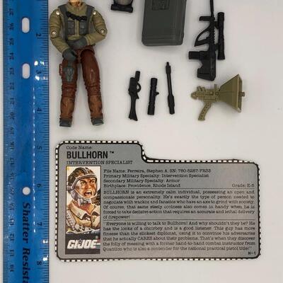 Vintage Hasbro GI Joe 1990 Bullhorn Action Figure