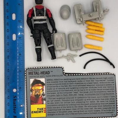 Vintage Hasbro GI Joe 1990 Metal Head Action Figure