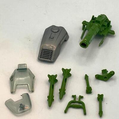 Vintage 1985 GI Joe Silver Mirage Motorcycle Accessories. 