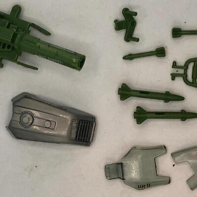 Vintage 1985 GI Joe Silver Mirage Motorcycle Accessories. 