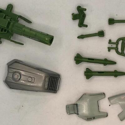 Vintage 1985 GI Joe Silver Mirage Motorcycle Accessories. 