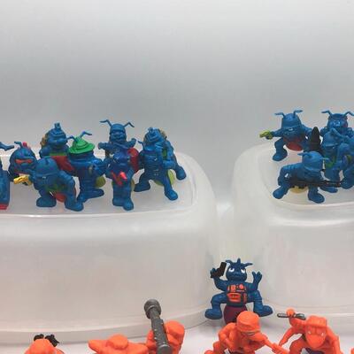 Vintage 1987 Hasbro Army Ants Set of Blue and Orange