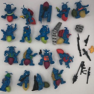 Vintage 1987 Hasbro Army Ants Set of Blue and Orange