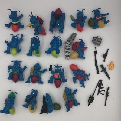 Vintage 1987 Hasbro Army Ants Set of Blue and Orange
