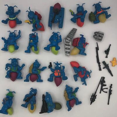 Vintage 1987 Hasbro Army Ants Set of Blue and Orange