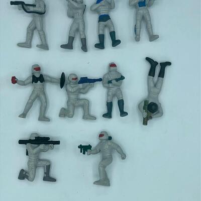 Vintage 1986 Mattel GUTS Laser Force Set of 10 Mini Figures