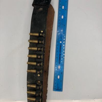 Vintage Leather Ammo Belt