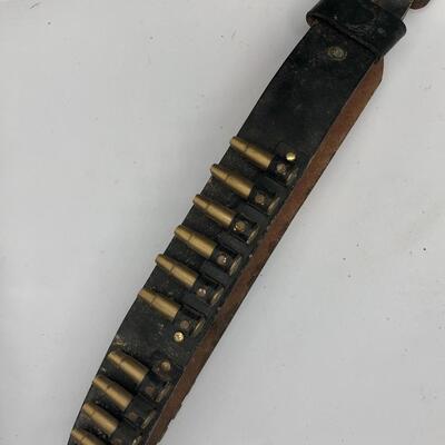 Vintage Leather Ammo Belt