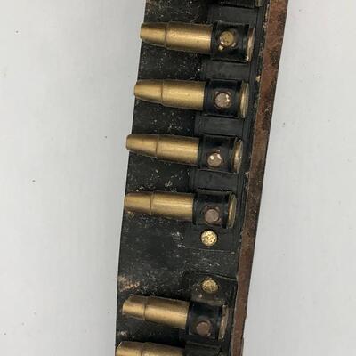 Vintage Leather Ammo Belt