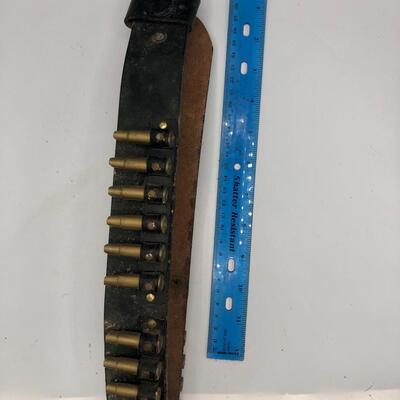 Vintage Leather Ammo Belt