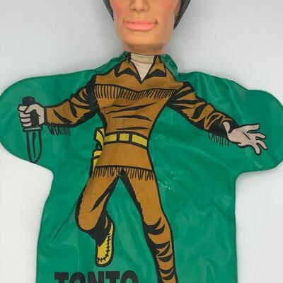 Vintage 1966 Tonto Vinyl Hand Puppet