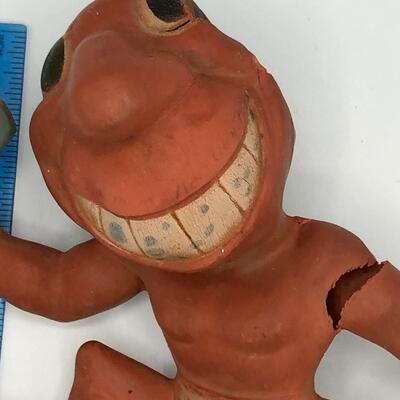 Vintage Rempel Rubber Toys Cleveland Indians Chief Wahoo Squeak Toy