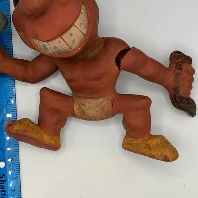 Vintage Rempel Rubber Toys Cleveland Indians Chief Wahoo Squeak Toy