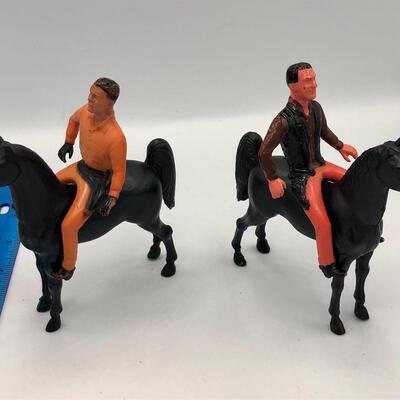 Vintage Large Scale Horse and Rider Figures