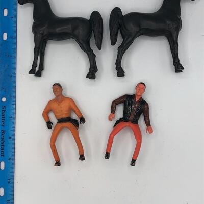 Vintage Large Scale Horse and Rider Figures