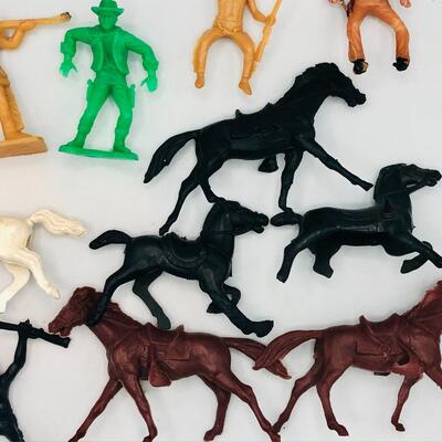 Vintage Collection of Cowboy and Indian Figures