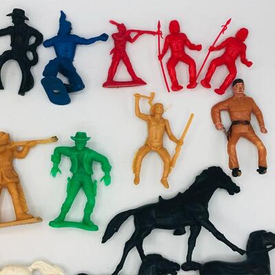 Vintage Collection of Cowboy and Indian Figures