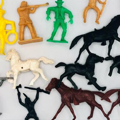 Vintage Collection of Cowboy and Indian Figures