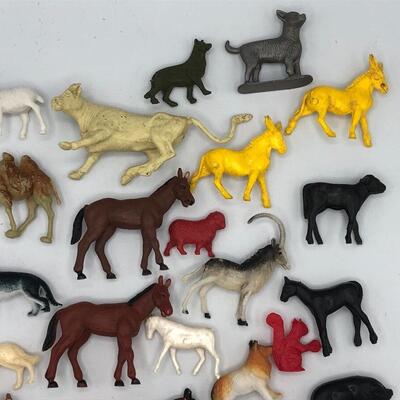 Vintage Farm Animal Toy Lot