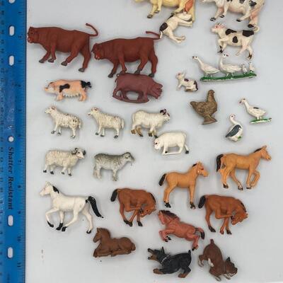 Vintage Farm Animal Toy Lot