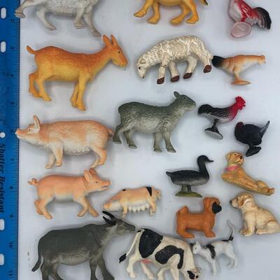 Vintage Farm Animal Toy Lot