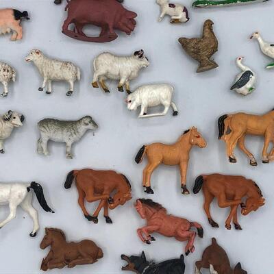 Vintage Farm Animal Toy Lot