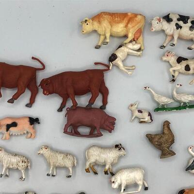 Vintage Farm Animal Toy Lot