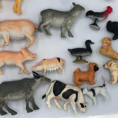 Vintage Farm Animal Toy Lot