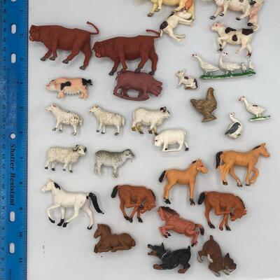 Vintage Farm Animal Toy Lot