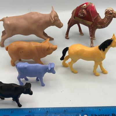 Vintage Large Animal Toy Lot
