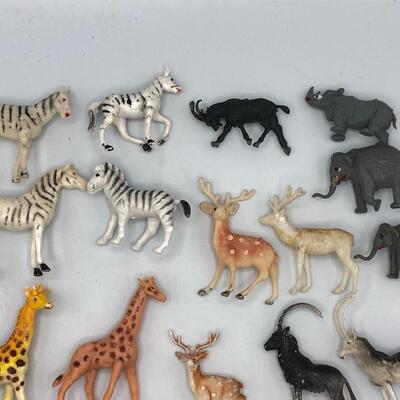 Vintage Jungle Animal Toys Lot