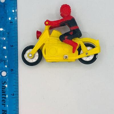 Vintage 1970s Spider-Man on Motorcycle
