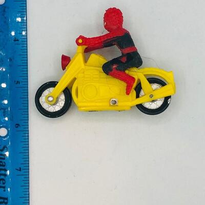 Vintage 1970s Spider-Man on Motorcycle