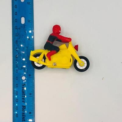 Vintage 1970s Spider-Man on Motorcycle