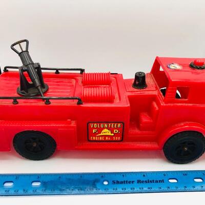 Vintage Parks Plastics Fire Truck