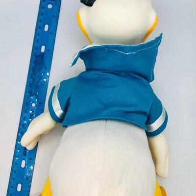 Vintage Donald Duck Stuffed Toy with Hard Vinyl Head