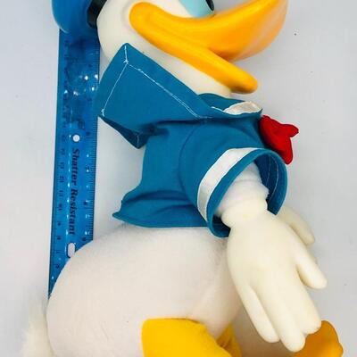 Vintage Donald Duck Stuffed Toy with Hard Vinyl Head