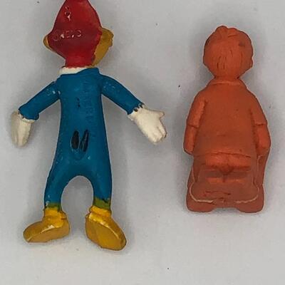 Vintage Christopher Robin and Woody Woodpecker Figures