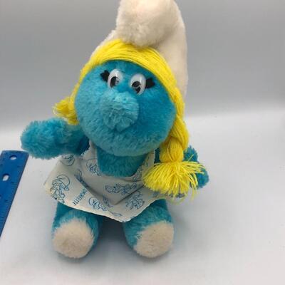 Vintage Stuffed Smurfette