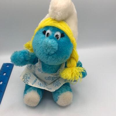 Vintage Stuffed Smurfette