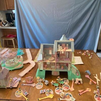 Vintage Magic Key Mansion Precious Places Fisher Price with Accessories, Keys, Family Figures, Chapel and Ice Rink