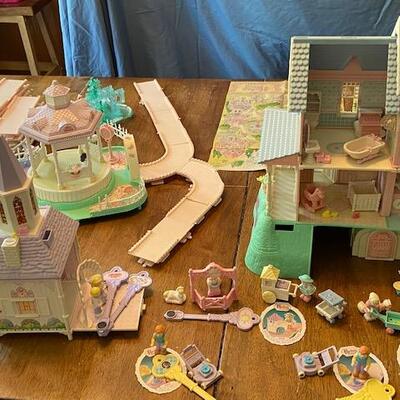 Vintage Magic Key Mansion Precious Places Fisher Price with Accessories, Keys, Family Figures, Chapel and Ice Rink
