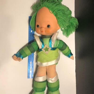 Vintage Rainbow Brite Green Doll - Patty O'Green - 10" WITH Dress