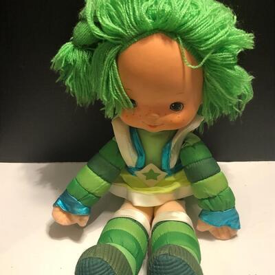 Vintage Rainbow Brite Green Doll - Patty O'Green - 10" WITH Dress