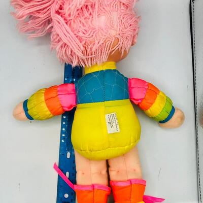 VINTAGE 1983 HALLMARK RAINBOW BRITE PINK HAIR PLUSH STUFFED GIRL DOLL TOY