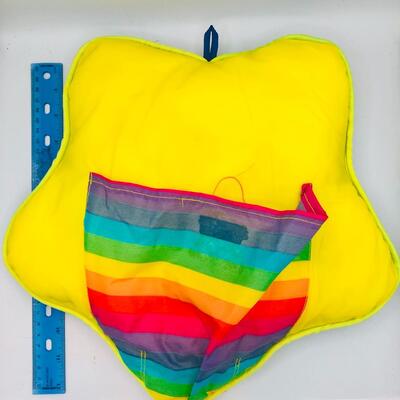 Vintage Rainbow Brite Pillow with Pocket