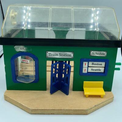 Vintage Wooden Train Station