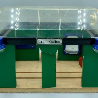 Vintage Wooden Train Station