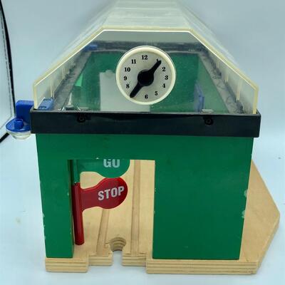 Vintage Wooden Train Station