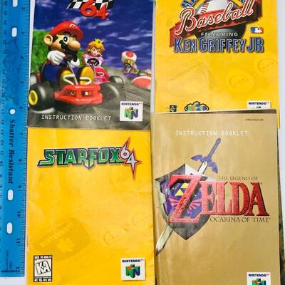 Vintage Nintendo 64 Game Inserts